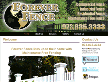 Tablet Screenshot of foreverfenceonline.com